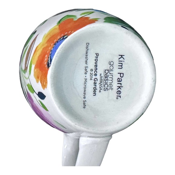 Mikasa Provence Garde Coffee Mugs Floral Tea Cups by Kim Parker - Picture 7 of 11